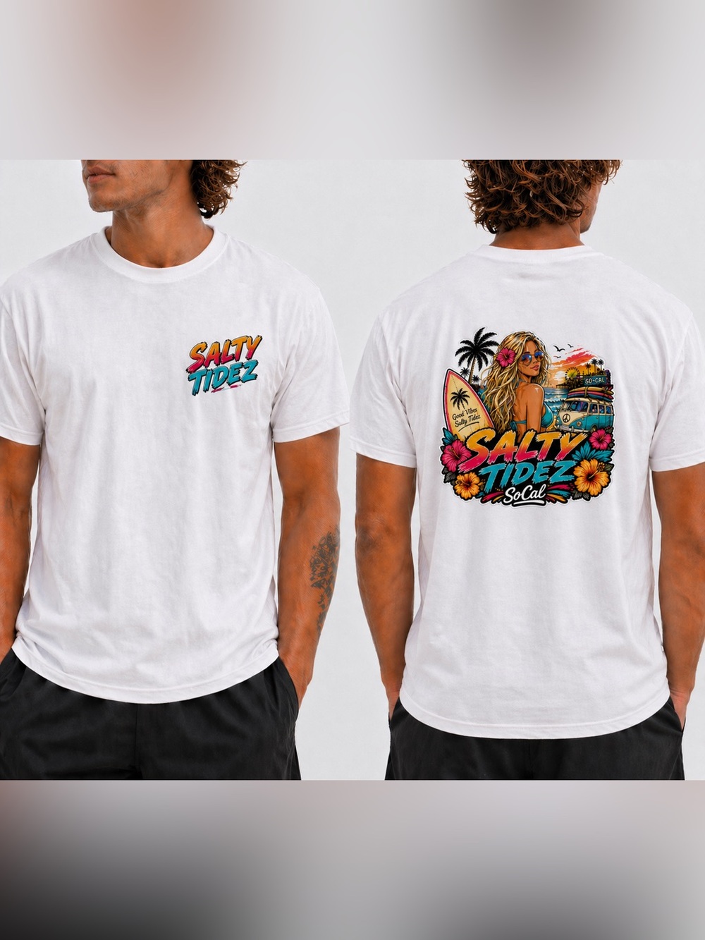 SoCal Salty Tidez Blonde Graphic Tee